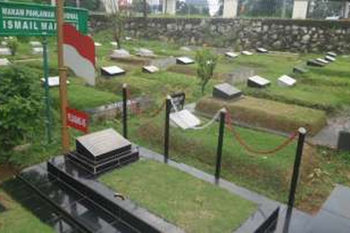 Makam Ismail Marzuki di TPU Karet Bivak, Jakarta Pusat yang masih terawat