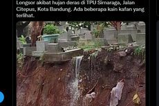 Viral, Unggahan 25 Makam di TPU Sirnaraga Bandung Terdampak Longsor