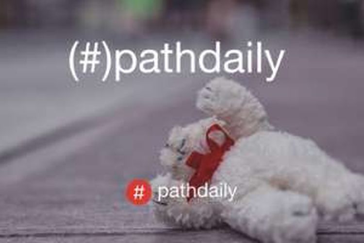 Fitur visual #pathdaily di media sosial Path