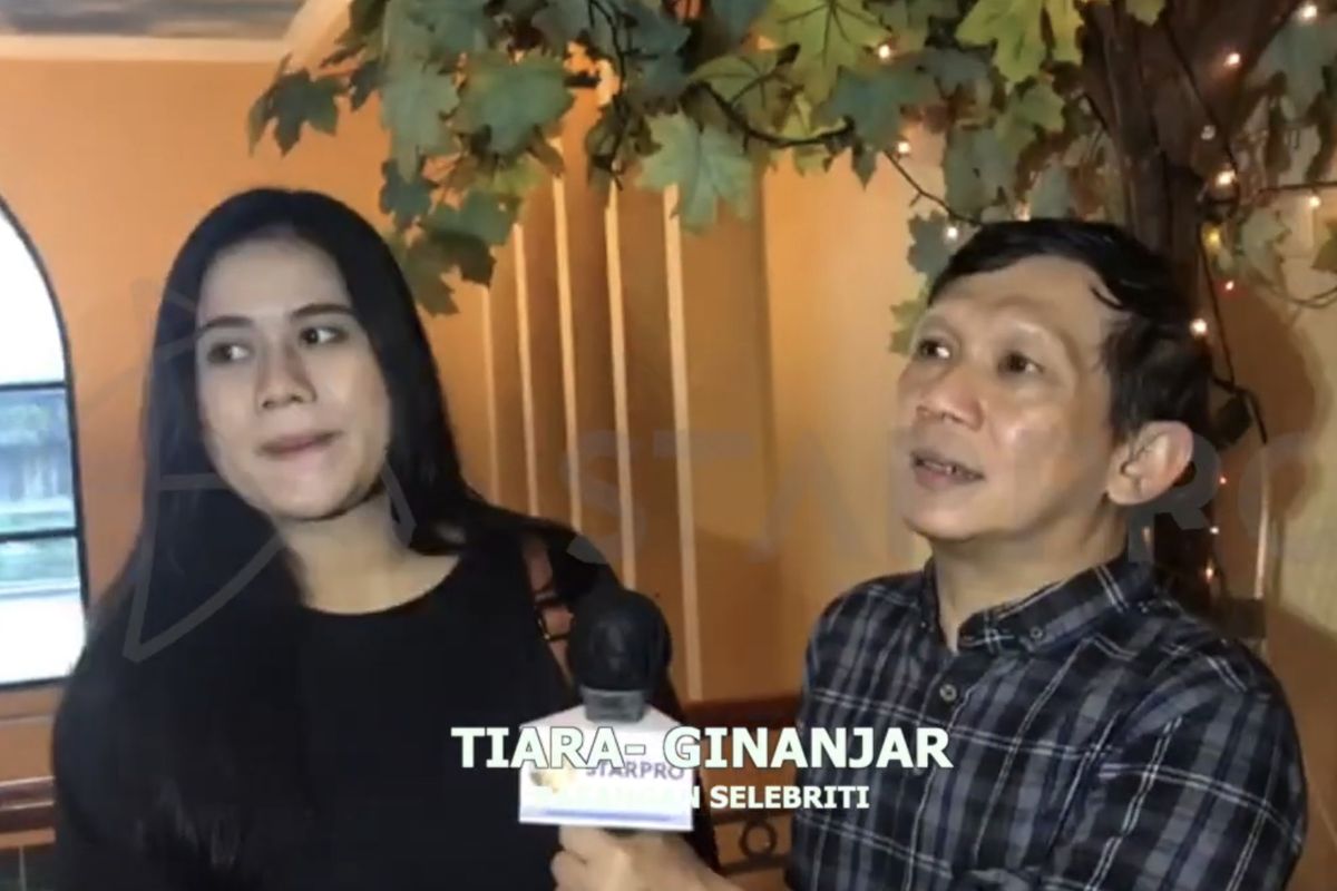 Ginanjar dan Tiara Amalia menjelaskan usia kehamilan. 