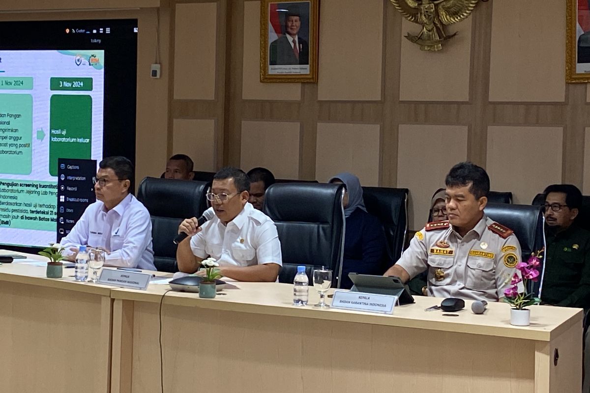 Bapanas Pastikan Tak Ada Senyawa Berbahaya di Anggur Shine Muscat Indonesia