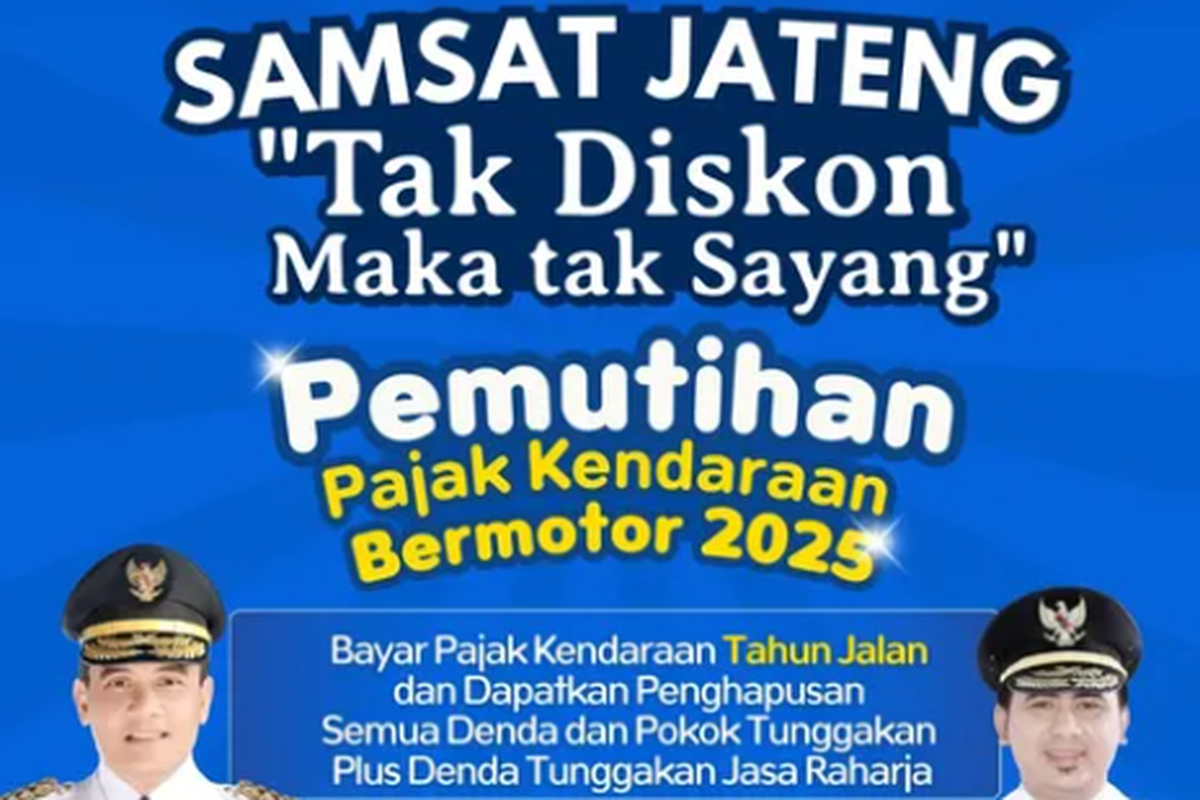 Pemutihan pajak kendaraan bermotor 2025 di Jawa Tengah.