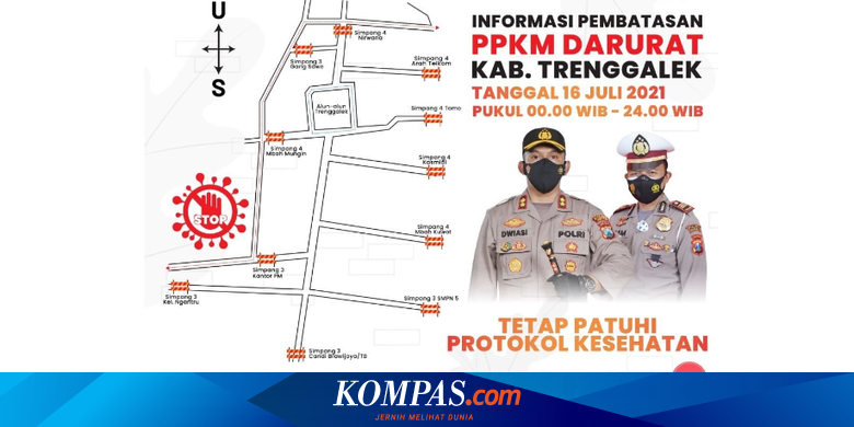 Mulai Hari Ini Ada 11 Titik Penyekatan di Trenggalek - Vimarsana News
