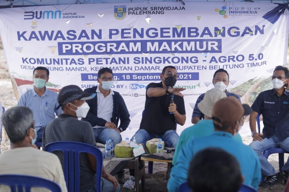 PT Pupuk Indonesia (Persero) mendorong peningkatan produktivitas dan penghasilan petani nasional melalui program Makmur.