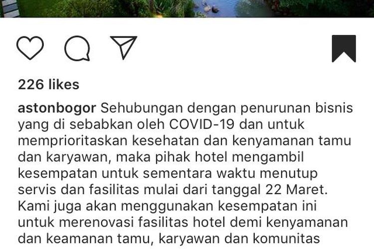 Daftar Hotel Yang Tutup Sementara Akibat Pandemi Corona