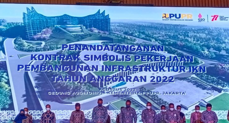 19 Paket Kontrak Pekerjaan Pembangunan Infrastruktur IKN Rp 5,3 Triliun Resmi Ditandatangani