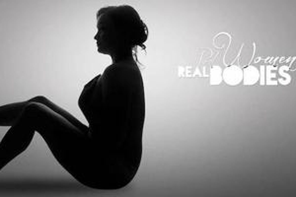 Salah satu poster program Real Women Real Bodies yang dipamerkan oleh University of Wyoming 