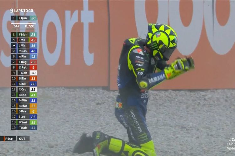 Valentino Rossi Crash