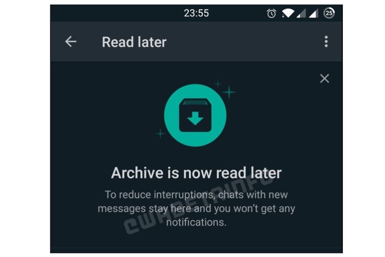 WhatsApp tengah mengujicoba fitur Read Later