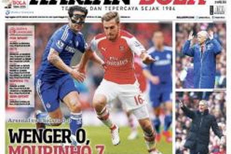 Sampul Harian BOLA edisi 27 April 2015.