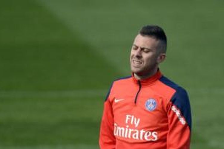 Jeremy Menez saat masih berseragam Paris Saint-Germain. Mulai musim 2014-15, Menez akan bermain untuk AC Milan dengan kontrak berdurasi tiga tahun.