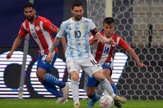 Babak I Argentina Vs Paraguay - Messi Ukir Rekor, La Albiceleste Unggul