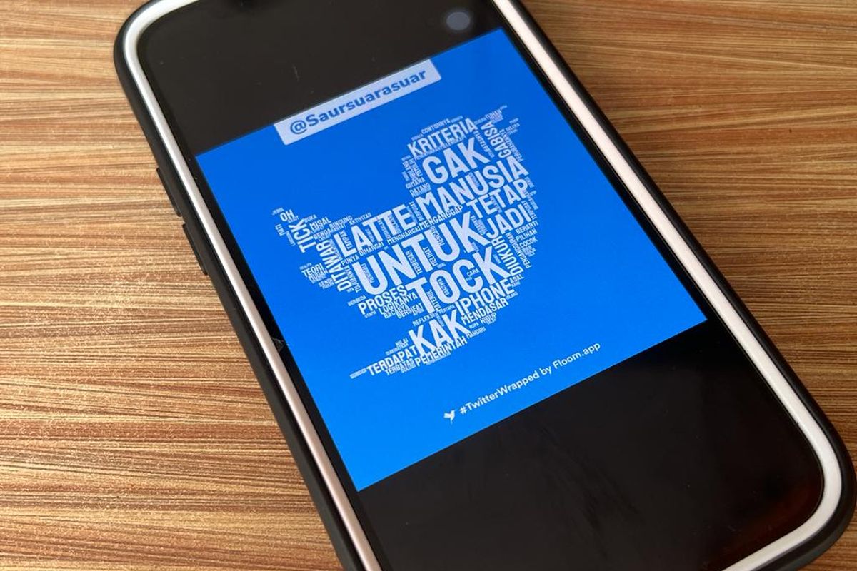 Tampilan Twitter Wrapped dari Floom.app yang sedang ramai dibicarakan.