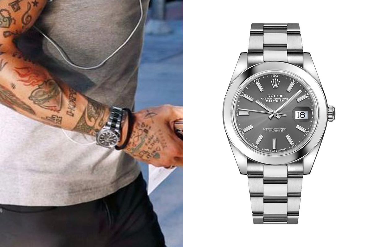 Sergio Ramos tampak mengenakan Rolex Oyster Perpetual DateJust 41.