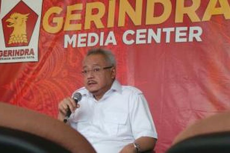 Pengacara Mahendradatta yang tergabung dalam tim kuasa hukum Partai Gerindra.