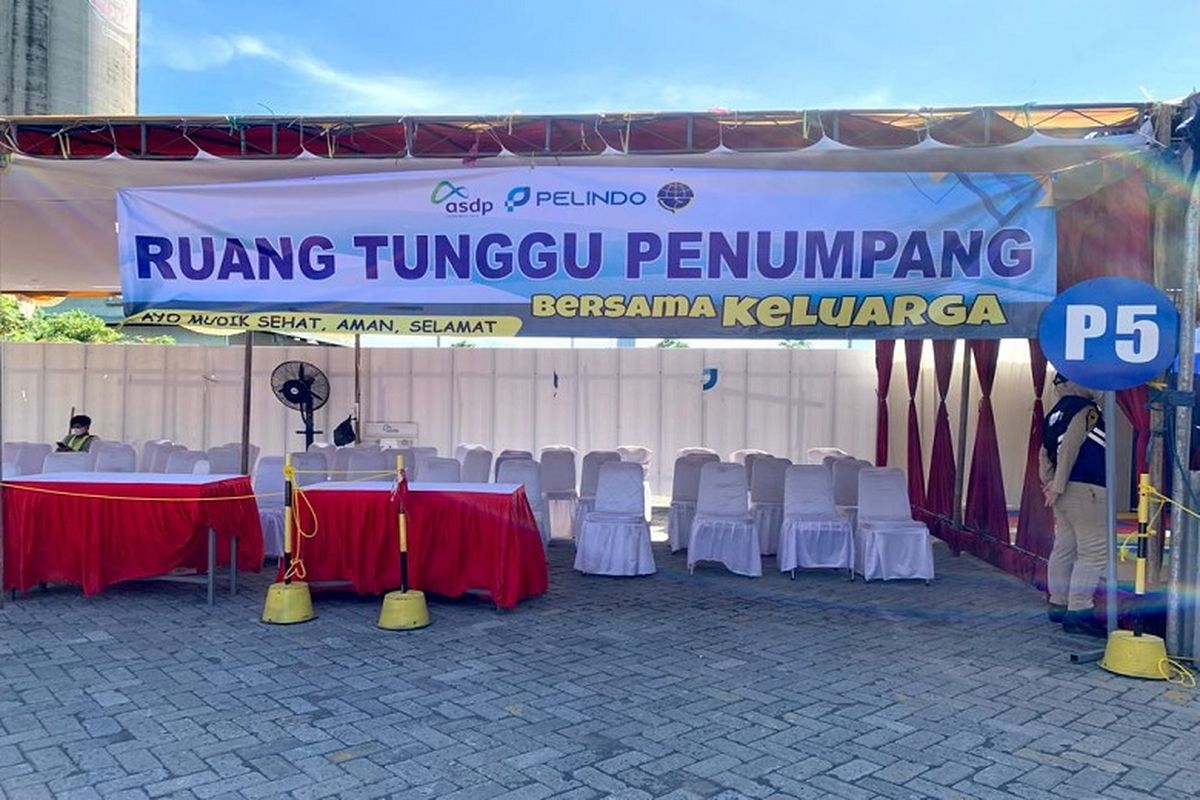 Jamin keamanan dan kenyamanan, PT ASDP Indonesia Ferry (Persero) menyediakan sejumlah fasilitas pendukung yang dapat diakses pemudik motor di Pelabuhan Ciwandan, Banten, selama arus mudik Angkutan Lebaran sejak Jumat (4/4/2023).