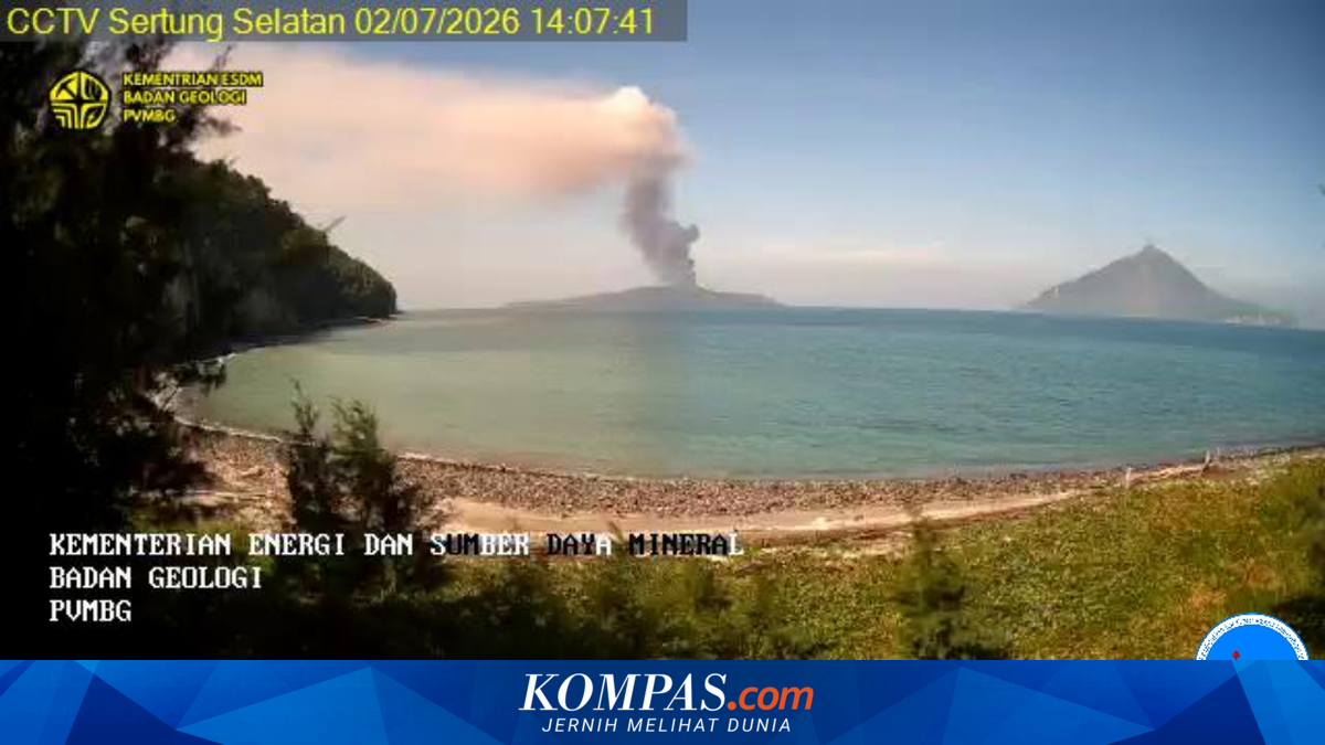 Gunung Anak Krakatau Erupsi, Semburkan Abu Vulkanik Setinggi 200 Meter