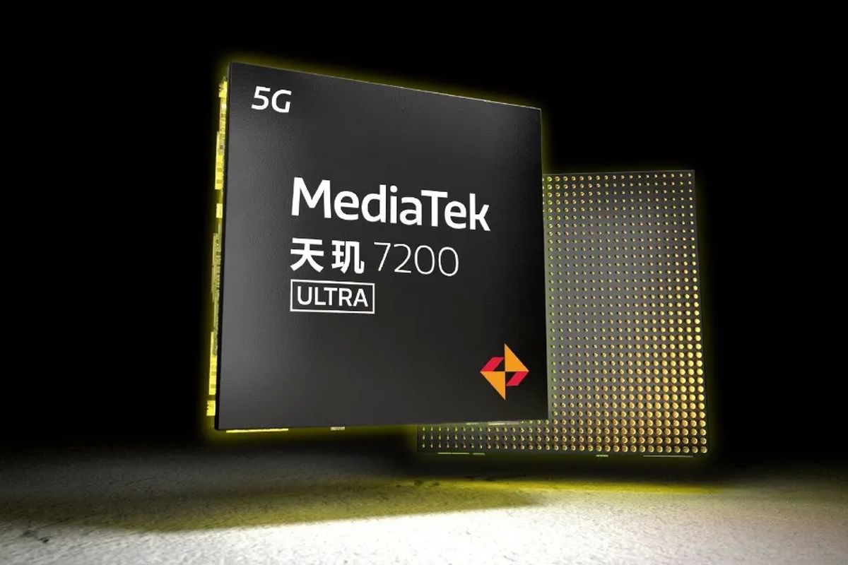 Ilustrasi chipset Mediatek Dimensity 7200 Ultra.