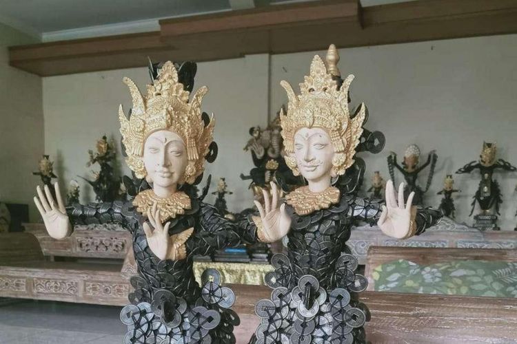 Hasil seni pahat di Desa Mas Ubud Bali