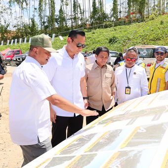 Menteri ATR/Kepala BPN Agus Harimurti Yudhoyono (AHY) berkunjung ke IKN, Rabu (28/2/2024).