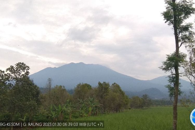 Virtual gambar kondisi Gunung Raung dari PPGA Raung