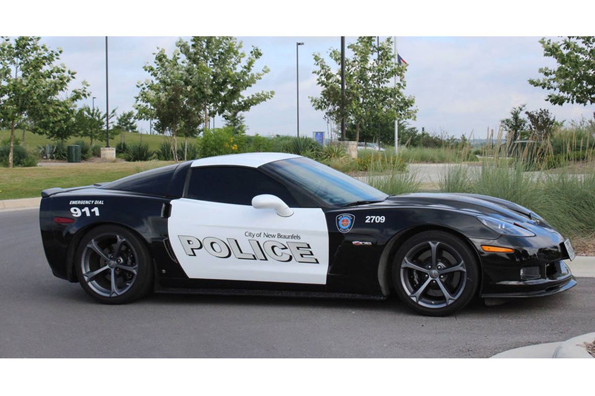 Chevrolet Corvette berjuluk Coptimus Prime milik polisi Texas.