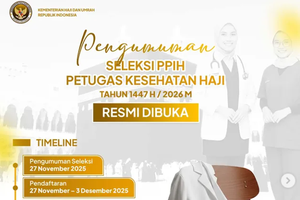 Seleksi Petugas Kesehatan Haji 2026 Resmi Dibuka, Cek Syarat dan Link Daftarnya