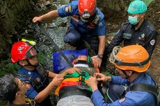 Seorang Pria di Depok Jatuh ke Jurang 6 Meter Saat Tebang Pohon