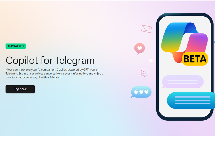 Tangkapan layar Copilot for Telegram