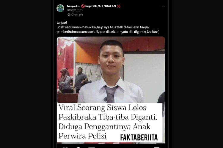 Siswa asal Konawe bernama Doni Amansa dikabarkan batal berangkat ke Jakarta sebagai calon anggota Paksibraka Nasional utusan Sulawesi Tenggara.