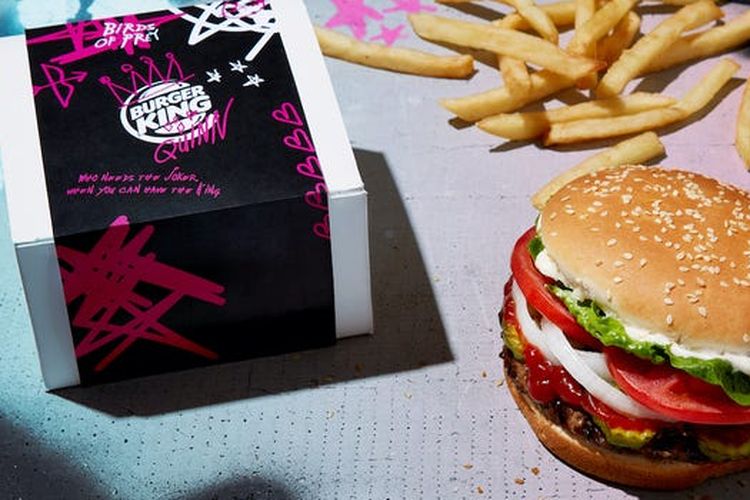 Burger King bekerja sama dengan film Birds of Prey untuk promo spesial.