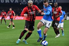 HT Napoli Vs AC Milan: Giroud Main dengan Kaki Berdarah, Skor Masih 0-0