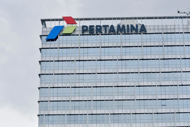 Terlihat gedung Pertamina di Jakarta