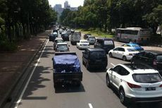 Ada Pembatasan Sepeda Motor, Jalan Medan Merdeka Barat Masih Macet
