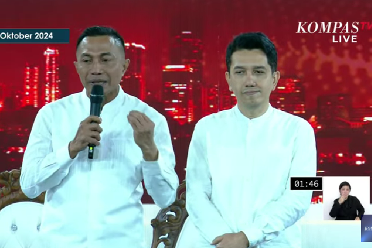 Dharma Pongrekun Doakan Pramono Anung Menjadi Presiden dalam Debat Pilkada Jakarta