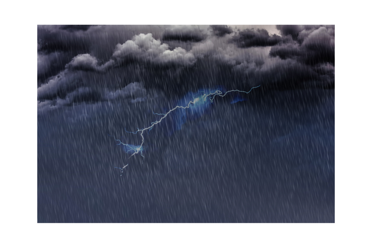 ilustrasi cuaca ekstrem.