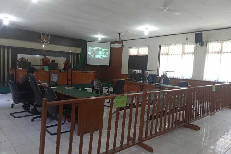 Sidang kasus investasi bodong di PN Pekanbaru, Riau, Senin (29/11/2021).