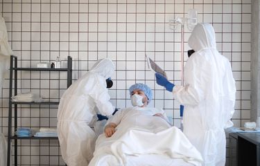 Ilustrasi pasien virus corona, pasien Covid-19