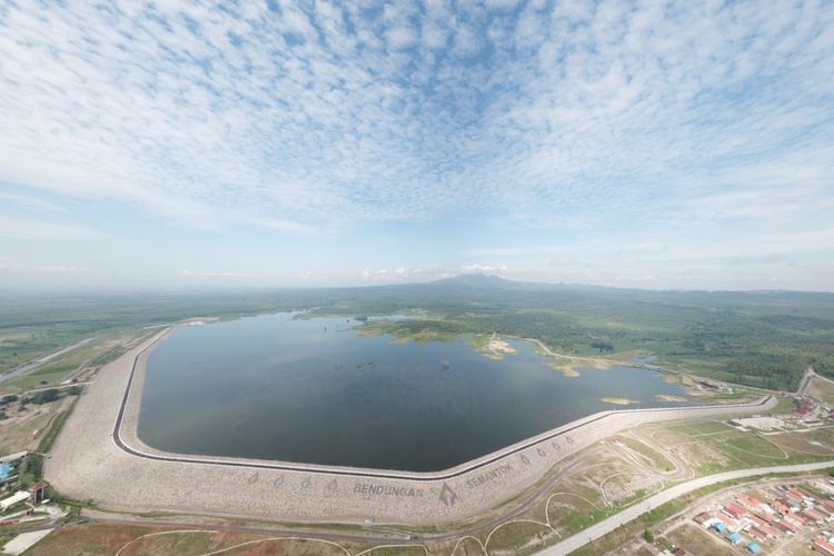 Bendungan Semantok di Kabupaten Nganjuk, Jawa Timur.