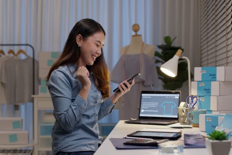 Ilustrasi berhasil mengajukan pinjaman. 