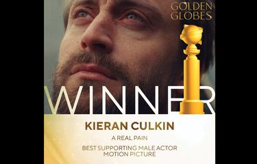 Aktor Kieran Culkin menjadi pemenang dalam kategori Best Supporting Male Actor - Motion Picture di Golden Globe Awards 2025.