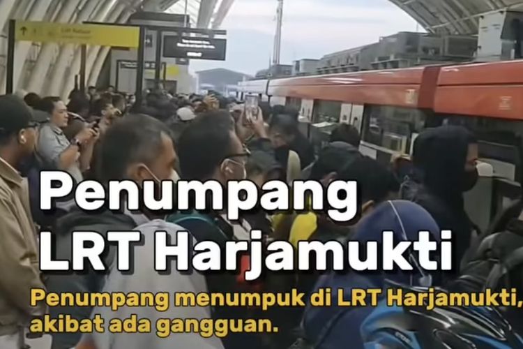 Penumpang Menumpuk di Stasiun Harjamukti, LRT: Kendala Sistem Rem