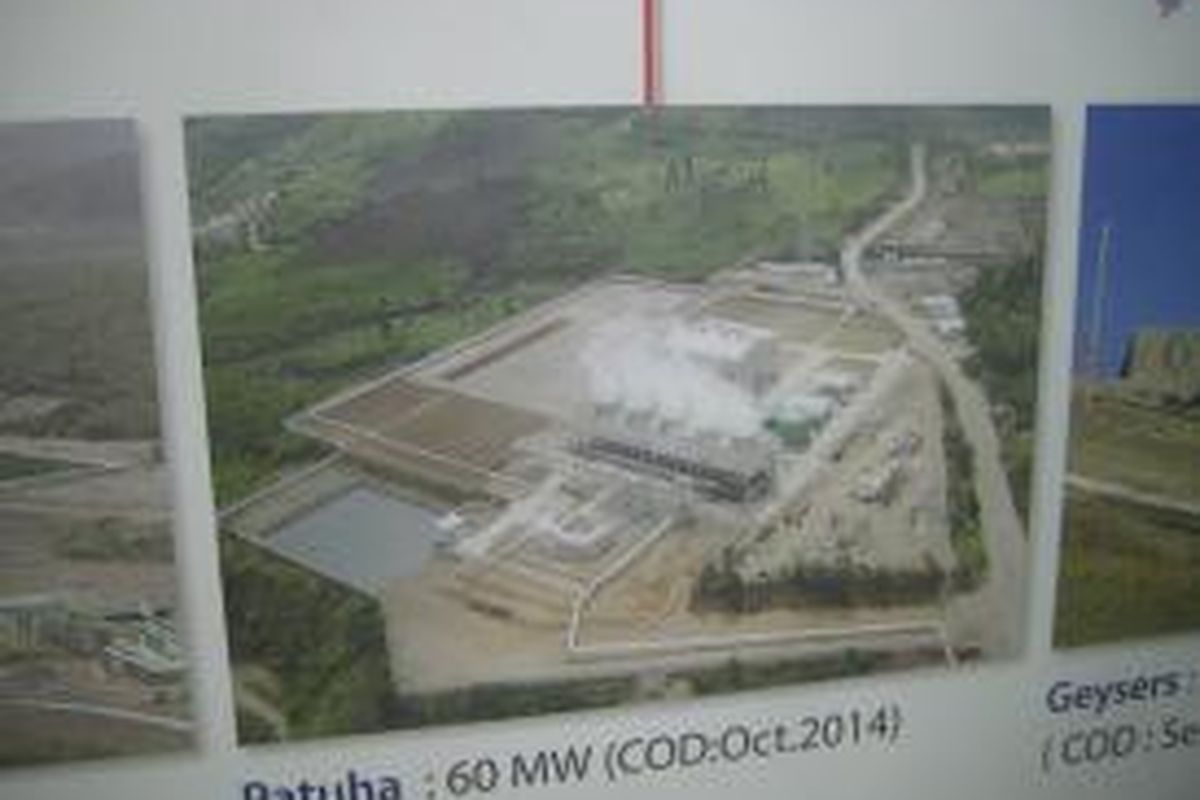 Pembangkit Listrik Tenaga Panas Bumi (PLTP) Patuha Jawa Barat. Toshiba menjadi penyedia antara lain turbin uap dan generator di PLTP berkapasitas 55 megawatt (MW) ini. Pembangunan PLTP ini rampung pada 2014 silam.