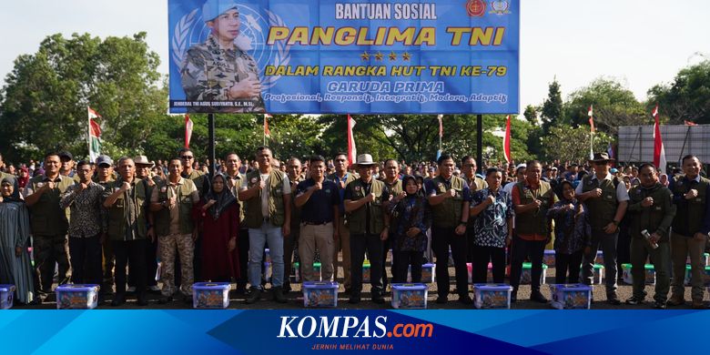 Panglima TNI Bagikan Ratusan Paket Sembako dan Tanam Pohon di PMPP TNI