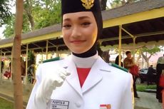 Indrian, Putri Asal Aceh yang Dipilih Membawa Baki Bendera Merah Putih