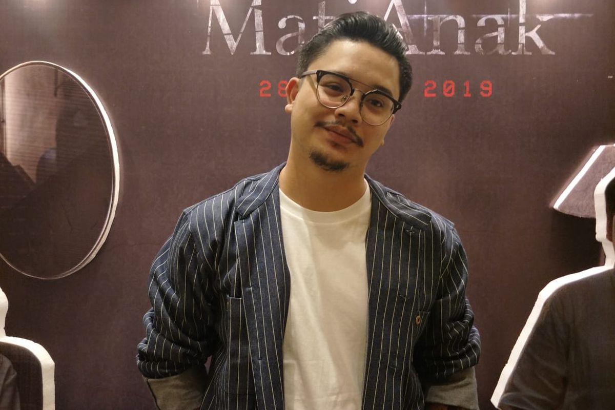 Derby Romero dalam jumpa pers dan screening film Mati Anak di XXI Epicentrum Walk, Kuningan, Jakarta Selatan, Senin (25/3/2019).