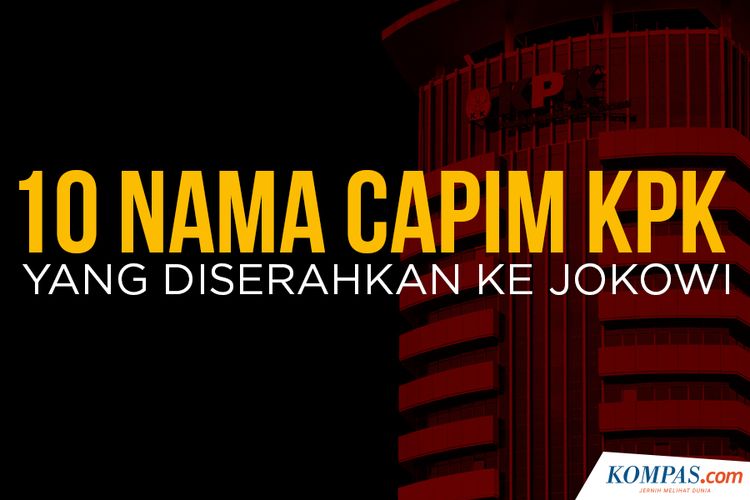 10 Nama Capim KPK yng Diserahkan Jokowi