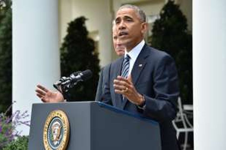 Presiden AS Barack Obama, Rabu (9/11/2016), memberikan pidato mengomentari kemenangan Donald Trump dalam pemilihan presiden.