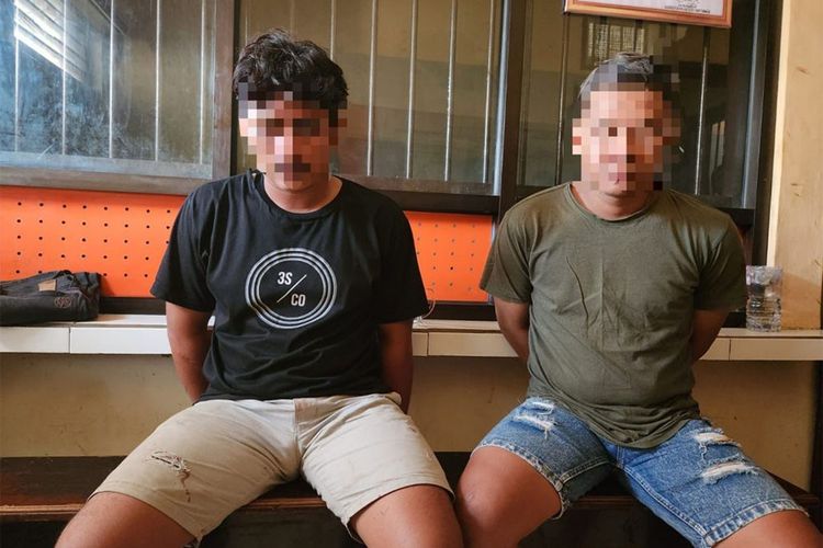 Dua orang pria pelaku penganiayaan warga di salah satu kafe di Kota Gorontalo ditangkap Tim Rajawali Polres Gorontalo Kota.