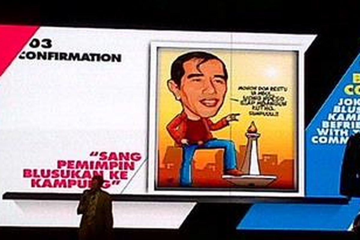 Gubernur DKI Jakarta Joko Widodo meraih penghargaan Marketeers of the Year kategori Government 2012.